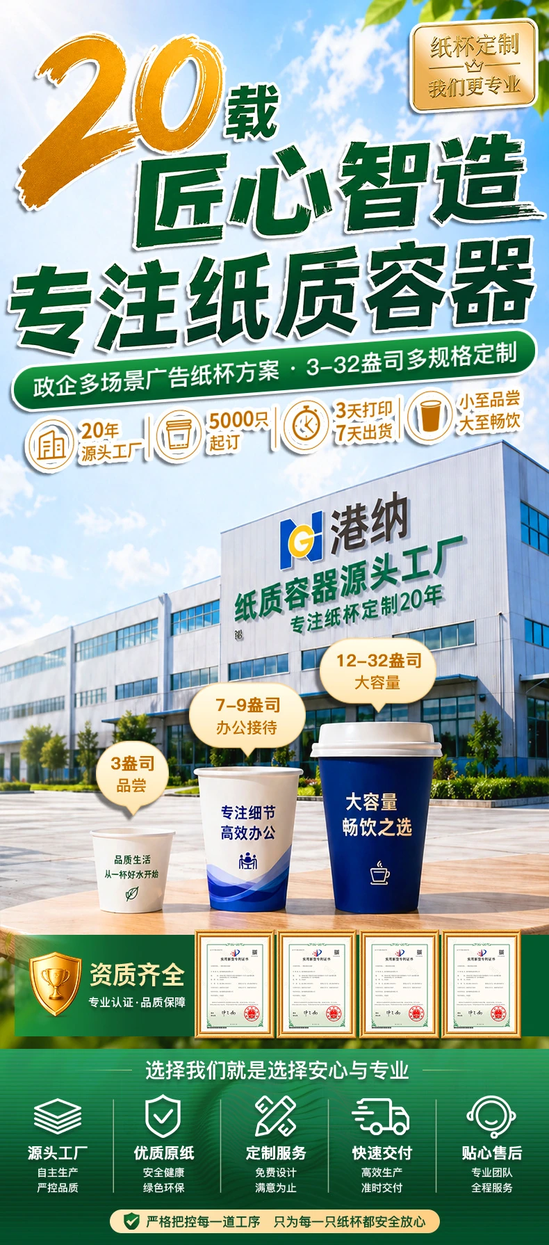 纸杯详情呈现