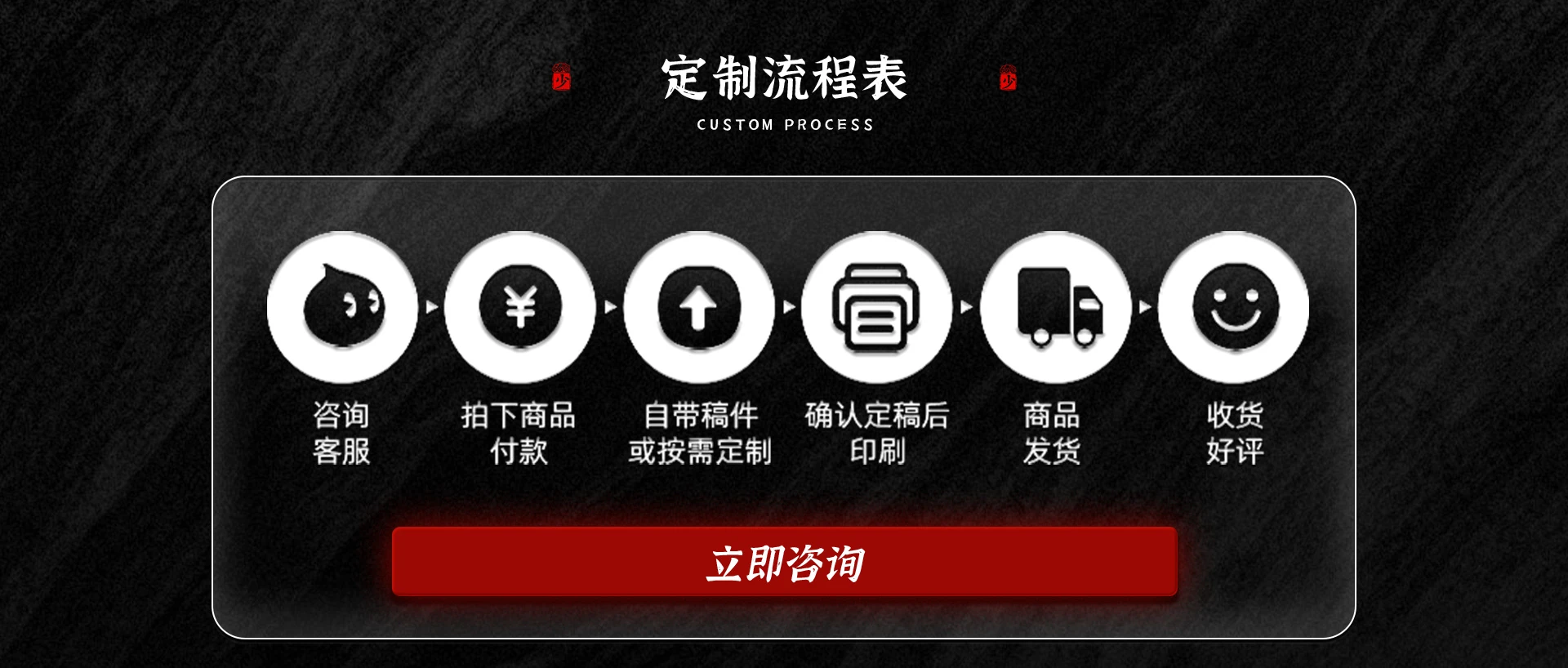 包装印刷店铺首页视觉作品
